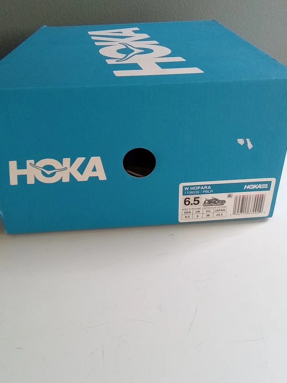 Hoka Hopara Womens Hiking Sandals Blue Lunar Rock 1106535 PBLR